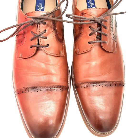 Ashford Hayes Men\'s Dress Shoe Size 11 Medium Brown Lace up, Oxford. Great pair main image 4